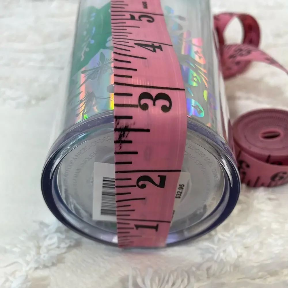 STARBUCKS Trademark Siren Logo Tumbler Collectable Green Iridescent Sz 24oz